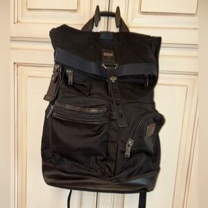 TUMI Cyprus Roll Backpack Unisex Large Black -Minor Wear Huge Amount of Storage